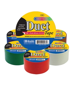 BAZIC 1.88 X 10 Yard Assorted Colored Duct Tape