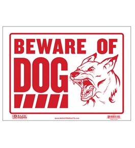 BAZIC 12 X 16 Beware of Dog Sign