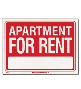 12 X 16 Apartment For Rent Sign