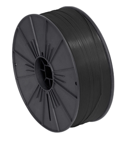5/32" x 7000' Black Plastic Twist Tie Spool - PLTS532K