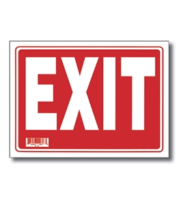 9 X 12 Exit Sign