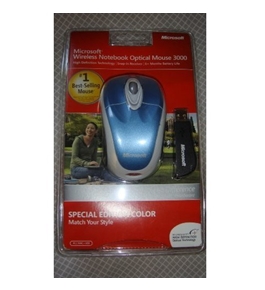 Microsoft Wireless Notebook Optical Mouse 3000, Special Edition Blue - BX3-00046