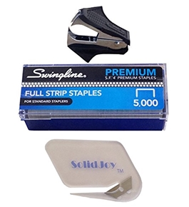 Swingline Staples (S7035450) and Staple Remover, and includes SolidJoy Letter Opener