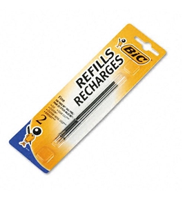 Refills for Bic Velocity WideBody Ballpoint Pens, Fine, Blue Ink, 2/Pack - BICFRC21BE