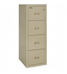FireKing Compact Turtle 4 Drawer Vertical File Cabinet