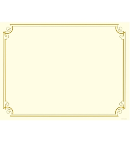 Great Papers Golden Scroll Gold Foil Certificate, 8.5  x 11 , 12 Count - 2011859