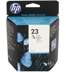 HP 23 Tri-color Original Ink Cartridge - C1823D