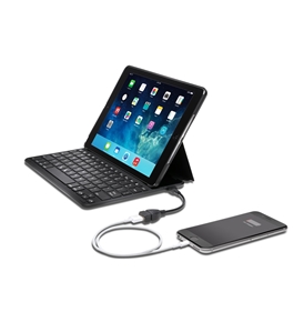 Kensington KeyFolio Thin X3 iPad Air 2 Bluetooth Keyboard Case with Powerlift - K97389US