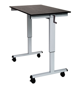 Luxor 48" Crank Adjustable Stand Up Desk Model Number- STANDCF48-AG/BO