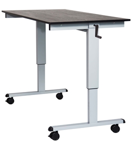 Luxor 60" Crank Adjustable Stand Up Desk Model Number- STANDCF60-AG/BO