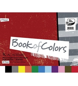 Mead Book Of Construction Paper 12 In. X 9 In. Assorted Colors