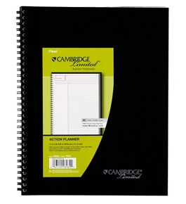 Cambridge Action Planner Notebook, Black (06064)