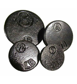 Baker Scale Weights-Hand-Drilled for accuracy Cast iron weight