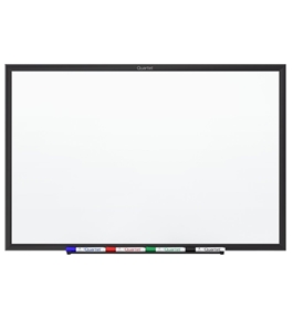 Quartet Standard Magnetic Whiteboard, 3 x 2 Feet, Black Aluminum Frame
