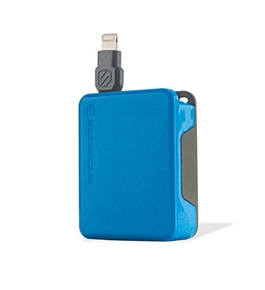 Scosche boltBOX Retractable Charge & Sync Cable for Lightning Devices, Blue - I2BOXBL
