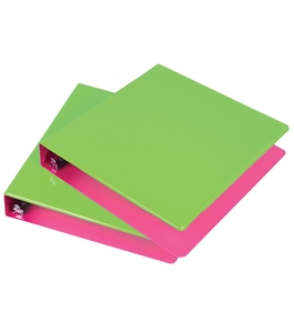 Samsill 1.5-Inch 2-Tone View Binder, Lime/Berry, Pack of 2 - U58946