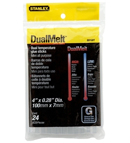 Stanley Gs10Dt Dual Temp Mini Glue Sticks, Pack of 24(Pack of 24) 