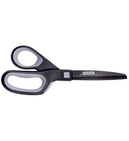 Amax Inc. Stanley 8” Piranha Premium Titanium Scissor with a Non-stick Blade and Ergonomic Handle SCI8TINS Gray//Black Scissors