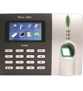 Fingertec Premier Color Multimedia Fingerprint Time Attendance System - ta100c