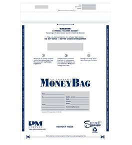 PM Company Plastic Disposable Deposit Bags, 15 x 20 Inches, 50 per Pack, 5 Packs (58006)