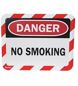 Sign Holder, Magntc, Danger No Smoking, PK2