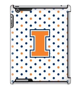 Uncommon LLC University of Illinois Polka Dots Deflector Hard Case for iPad 2/3/4 (C0050-EA)