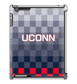 Uncommon LLC Pixel Stripe Deflector Hard Case for iPad 2/3/4, University of Connecticut (C0050-HX)