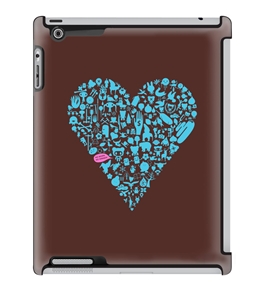 Uncommon LLC Simon Oxley IDKF Love Deflector Hard Case for iPad 2/3/4 (C0050-WI)