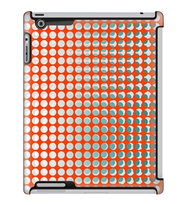 Uncommon LLC Deflector Hard Case for iPad 2/3/4, Dots Grid Orange (C0010-LU)