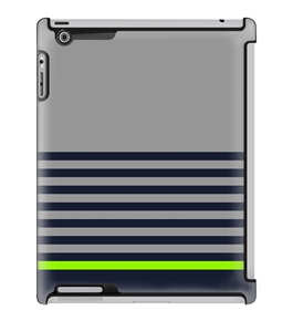 Uncommon LLC Deflector Hard Case for iPad 2/3/4, Sky Belt Bottom Gray Green (C0010-VB)