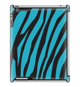 Uncommon LLC Deflector Hard Case for iPad 2/3/4 - Zebra2 Teal (C0060-FZ)