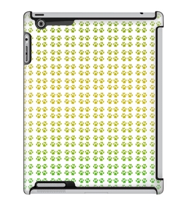 Uncommon LLC Deflector Hard Case for iPad 2/3/4 - Paws Gradient Green Yellow (C0010-WX)