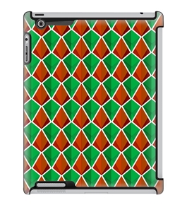 Uncommon LLC Deflector Hard Case for iPad 2/3/4 - Emerald Orange Beads (C0070-JO)