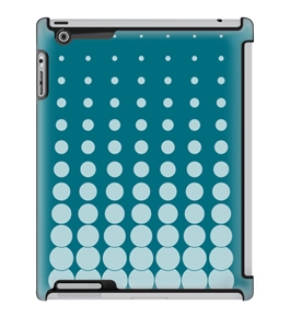 Uncommon LLC Deflector Hard Case for iPad 2/3/4, White Dots Teal (C0060-MT)