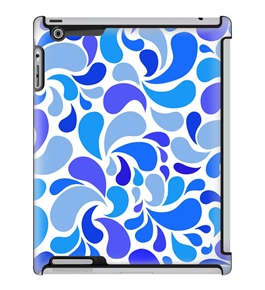 Uncommon LLC Deflector Hard Case for iPad 2/3/4, Blue Smoothie Drops (C0060-TU)