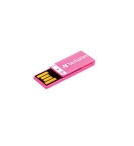 Verbatim 8GB Clip-It USB Flash Drive - Hot Pink,Minimum Qty. 10 - 43935