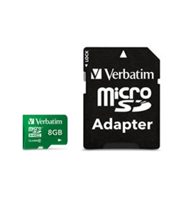 Verbatim 64GB Pro MicroSDXC Memory Card with Adapter, UHS-1 Class 10,Minimum Qty. 20 - 44042