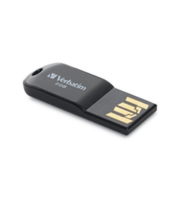 Verbatim 8GB Micro USB Flash Drive - Black,Minimum Qty. 12 - 44049