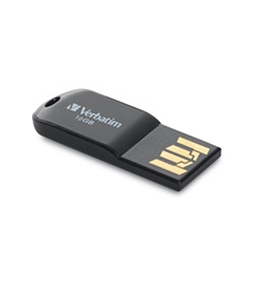 Verbatim 16GB Micro USB Flash Drive - Black,Minimum Qty. 12 - 44050