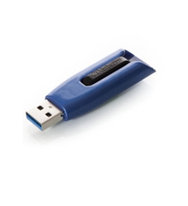 Verbatim 128GB Store 'n' Go V3 Max USB 3.0 Flash Drive - Blue,Minimum Qty. 10 -49808