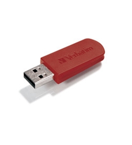 Verbatim 8GB Mini USB Flash Drive - Red,Minimum Qty. 10 - 49831