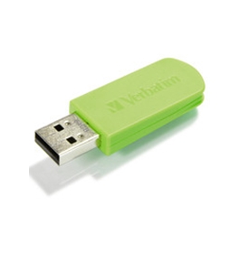 Verbatim 64GB Mini USB Flash Drive - Green,Minimum Qty. 10 -49834