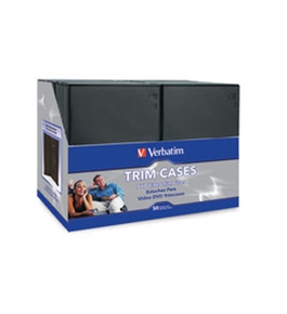 Verbatim CD/DVD Black Video Trimcases - 50pk,Minimum Qty. 2 - 95094