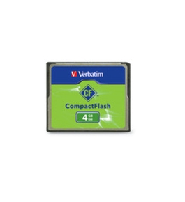 Verbatim 4GB CompactFlash Memory Card,Minimum Qty. 4 - 95188