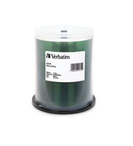 Verbatim CD-R 700MB 52X White Thermal Printable - 100pk Spindle,Minimum Qty. 4 - 95253