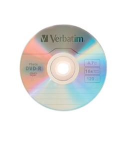 Verbatim Photo DVD-R 4.7GB 16X 10pk Jewel Case,Minimum Qty. 6 - 95536