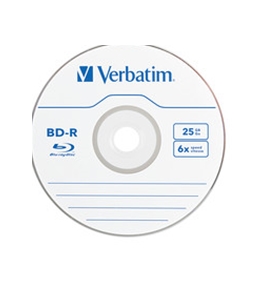 Verbatim BD-R 25GB 6X with Branded Surface - 10pk Spindle Box,Minimum Qty. 4 - 97238