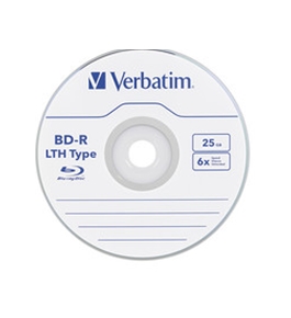 Verbatim BD-R LTH Type 25GB 6X with Branded Surface - 20pk Spindle,Minimum Qty. 6 - 97344