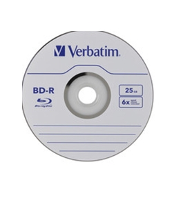 Verbatim BD-R 25GB 6X with Branded Surface - 25pk Spindle Box,Minimum Qty. 6 - 97457