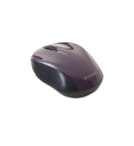 Verbatim Wireless Nano Notebook Optical Mouse - Purple,Minimum Qty. 4 - 97666